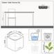 Розумний вазон з автополивом Lechuza Green Wall Home Kit Color сірий 13399 фото 3