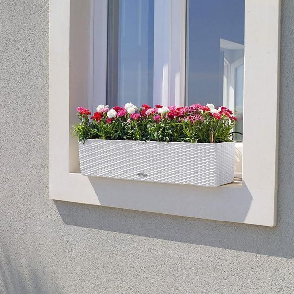 Розумний вазон з автополивом Lechuza BALCONERA Cottage 80 граніт 15612 фото